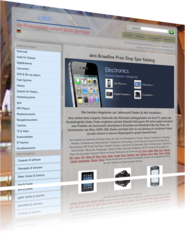 Screen Webseite broadline